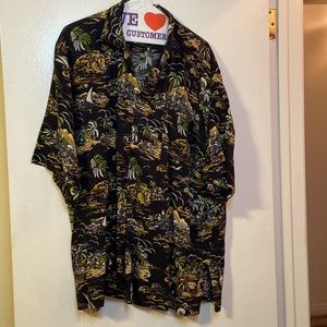 Mens Hawaiian Print Cabana Shirt